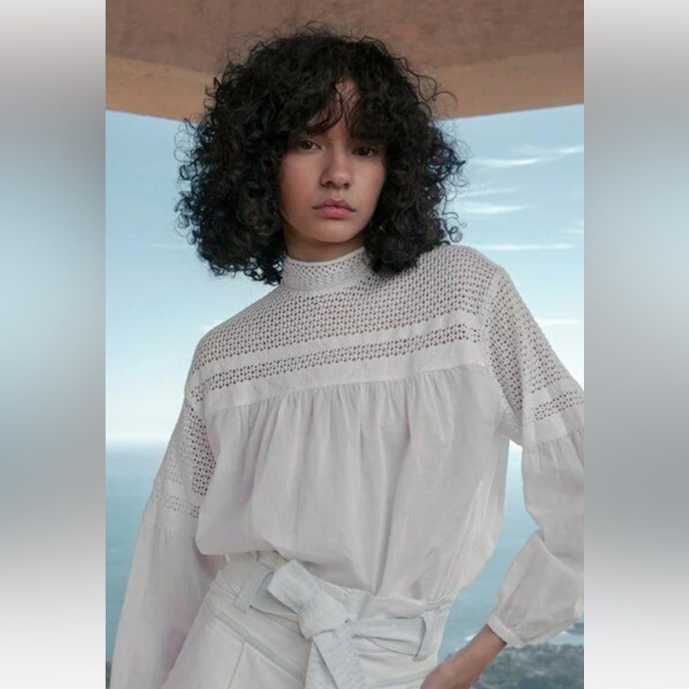 A.L.C. Crochet Lace White Top SZ 6 - NWT